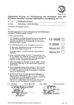 Allgemeiner Vertrag zur Zertifizierung von Produkten nach den Richtlinien 97/23/EG und/oder 1999/36/EG in den Modulen A1/C1 Allgemeiner Vertrag zur Zertifizierung von Produkten nach den Richtlinien 97/23/EG und/oder 1999/36/EG in den Modulen A1/C1